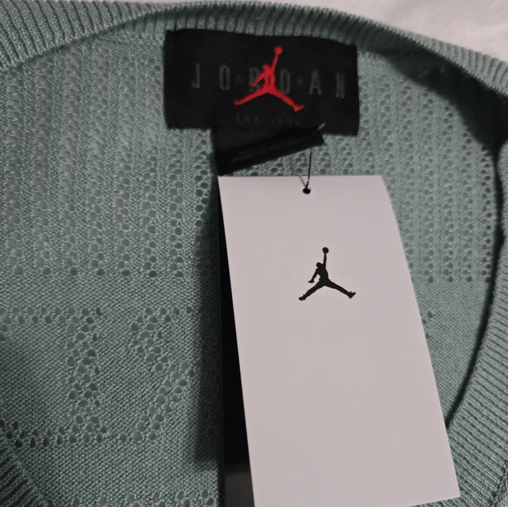 Nike Air Jordan Knit Jersey Top shirt Mineral Slate HQ0766-309 Men Size XL